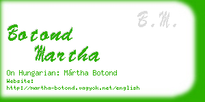 botond martha business card